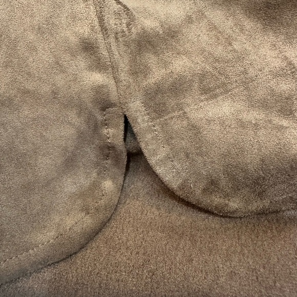 Ces Femme Women’s Brown Collared Fringe Button Jacket 2 Pockets Size Large NWT - Picture 8 of 12